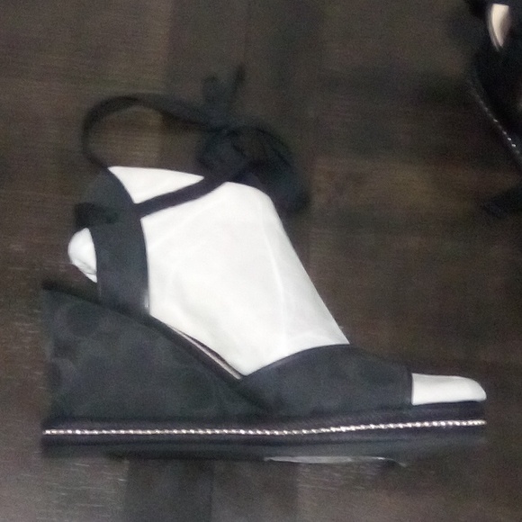 Coach Page Wedge In Recycled Signature Jacquard - Picture 3 of 4